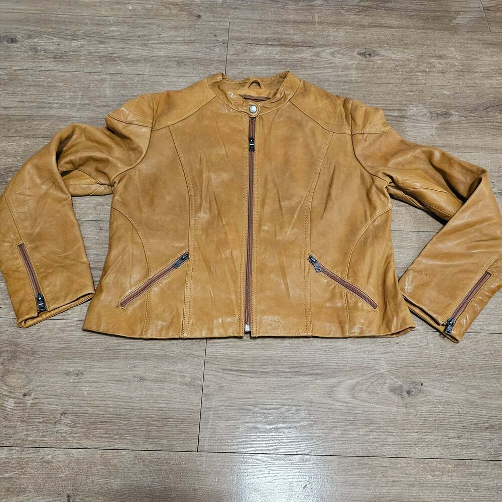 Knoles & Carter Envy 2XL Genuine Italian Lambskin Leather Moto Jacket
